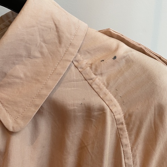LINE blush light tan trenchcoat - Picture 8 of 8